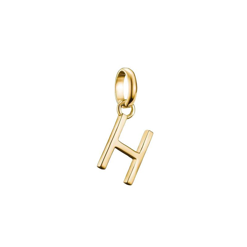Thomas Sabo Sparkling 18k Gold Plated Letter H Connect Charm