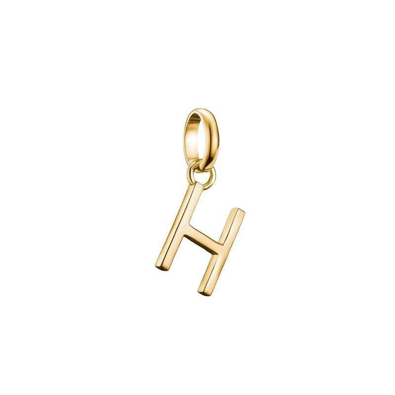 Thomas Sabo Sparkling 18k Gold Plated Letter H Connect Charm