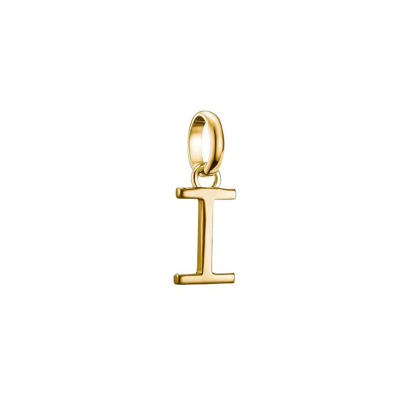 Thomas Sabo Sparkling 18k Gold Plated Letter I Connect Charm