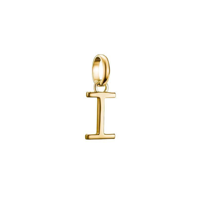 Thomas Sabo Sparkling 18k Gold Plated Letter I Connect Charm