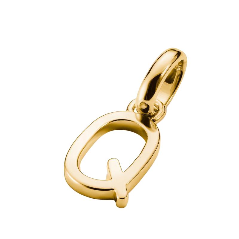 Thomas Sabo Sparkling 18k Gold Plated Letter Q Connect Charm