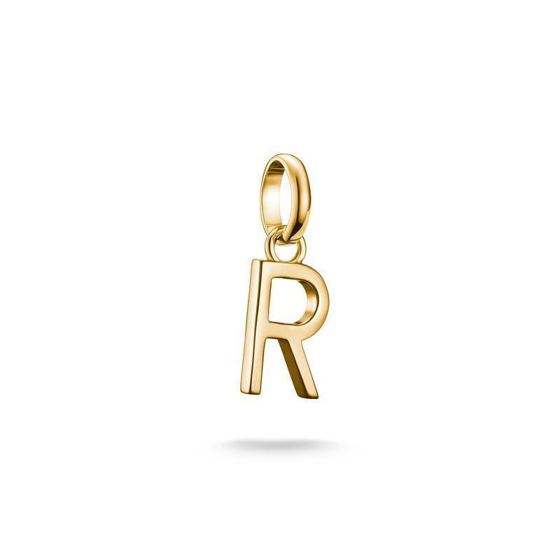Thomas Sabo Sparkling 18k Gold Plated Letter R Connect Charm