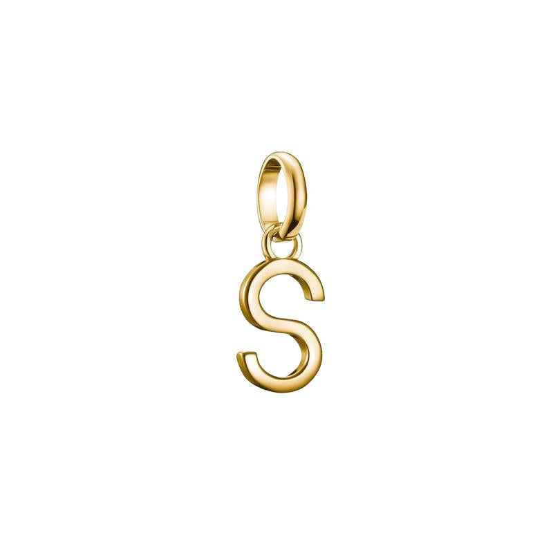 Thomas Sabo Sparkling 18k Gold Plated Letter S Connect Charm