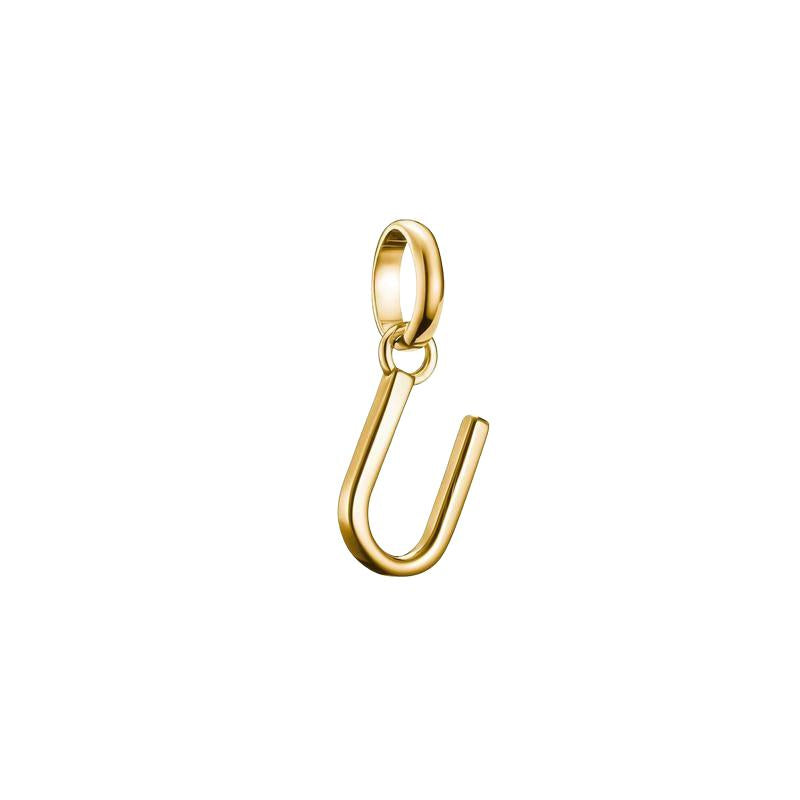 Thomas Sabo Sparkling 18k Gold Plated Letter U Connect Charm