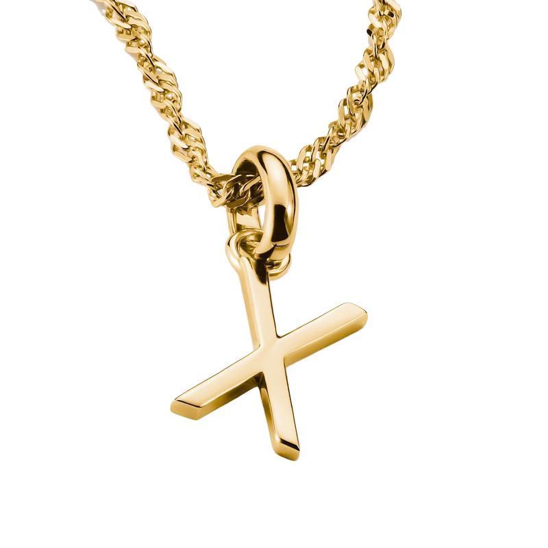 Thomas Sabo Sparkling 18k Gold Plated Letter X Connect Charm