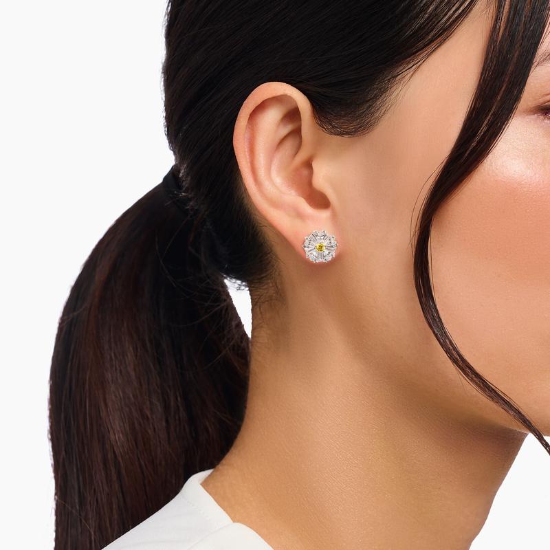 Thomas Sabo Sparkling Daisy Flower Ear Studs