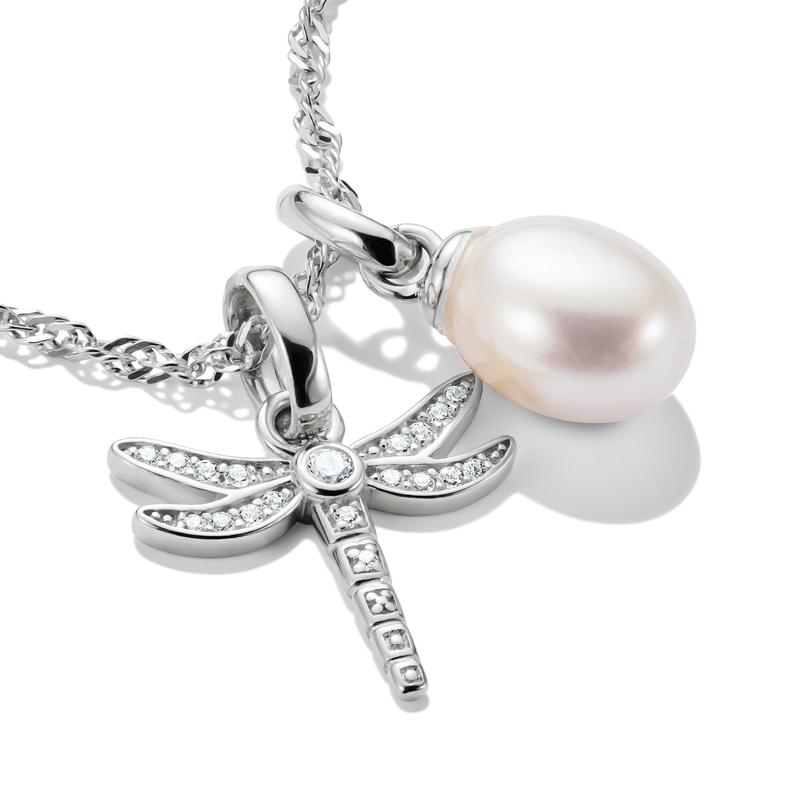 Thomas Sabo Sparkling Dragonfly Charm Pendant