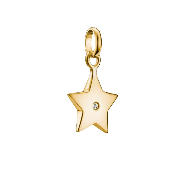 Thomas Sabo Sparkling Gold-Plated Star Charm
