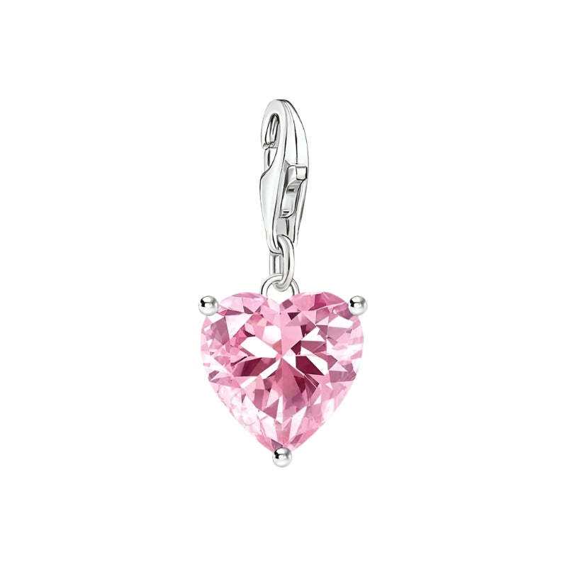 Thomas Sabo Sparkling Pink Heart Charm