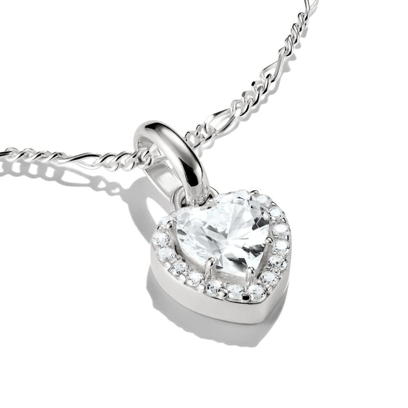 Thomas Sabo Sparkling Recycled Silver Heart Charm