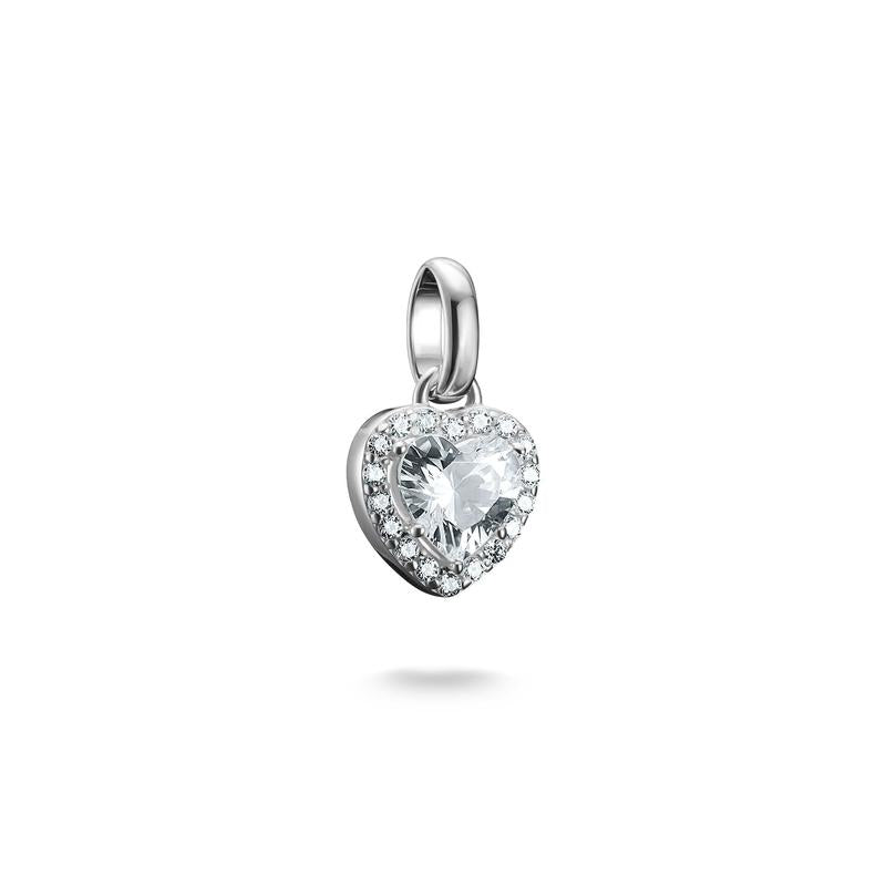 Thomas Sabo Sparkling Recycled Silver Heart Charm