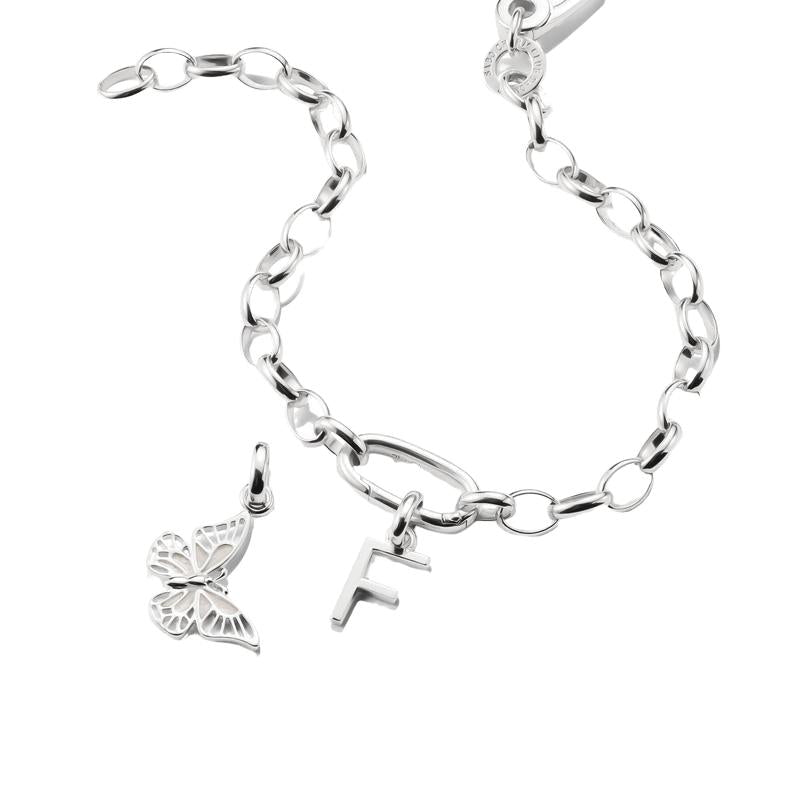 Thomas Sabo Sparkling Silver Letter F Connect Charm