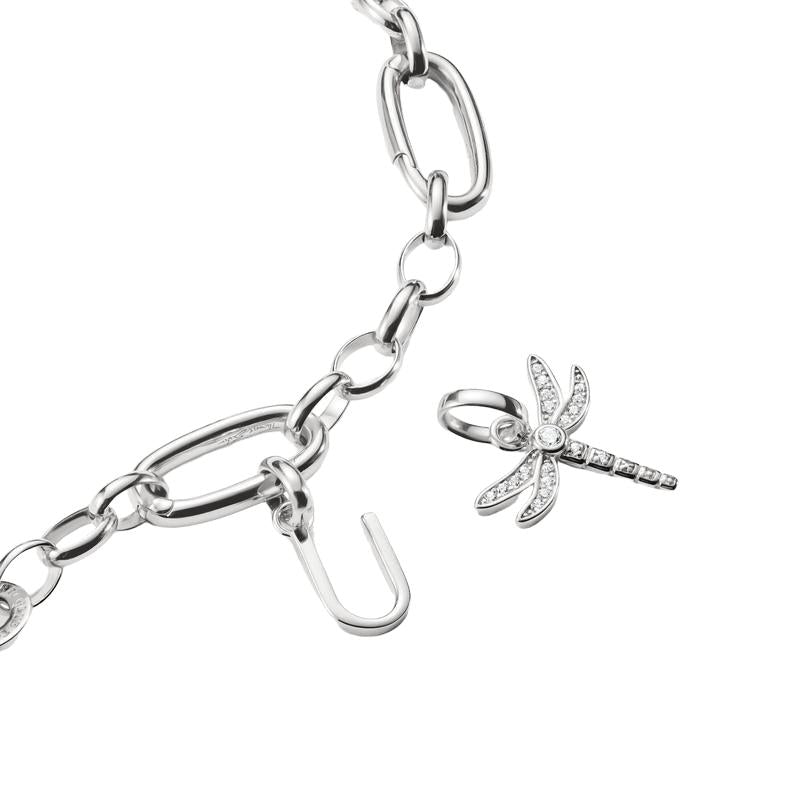 Thomas Sabo Sparkling Silver Letter U Connect Charm