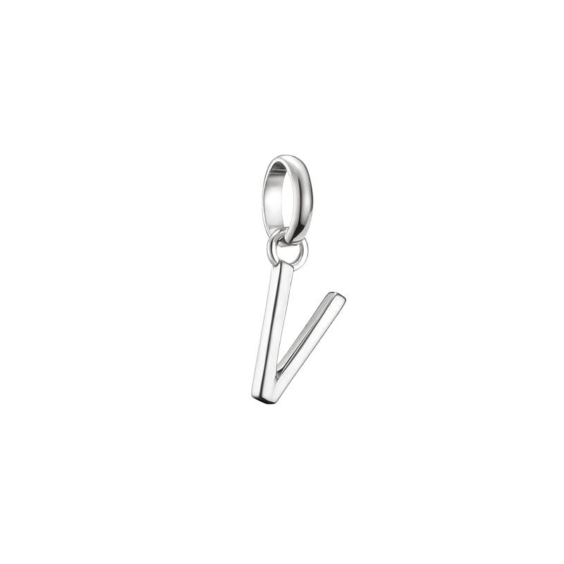 Thomas Sabo Sparkling Silver Letter V Connect Charm