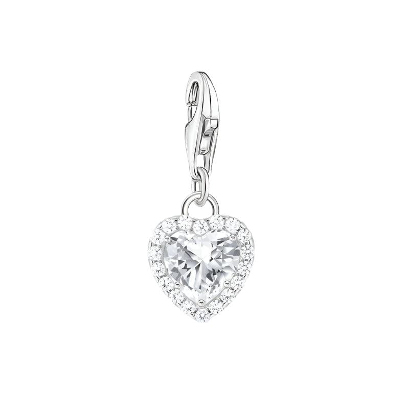 Thomas Sabo Sparkling Silver White Heart Charm