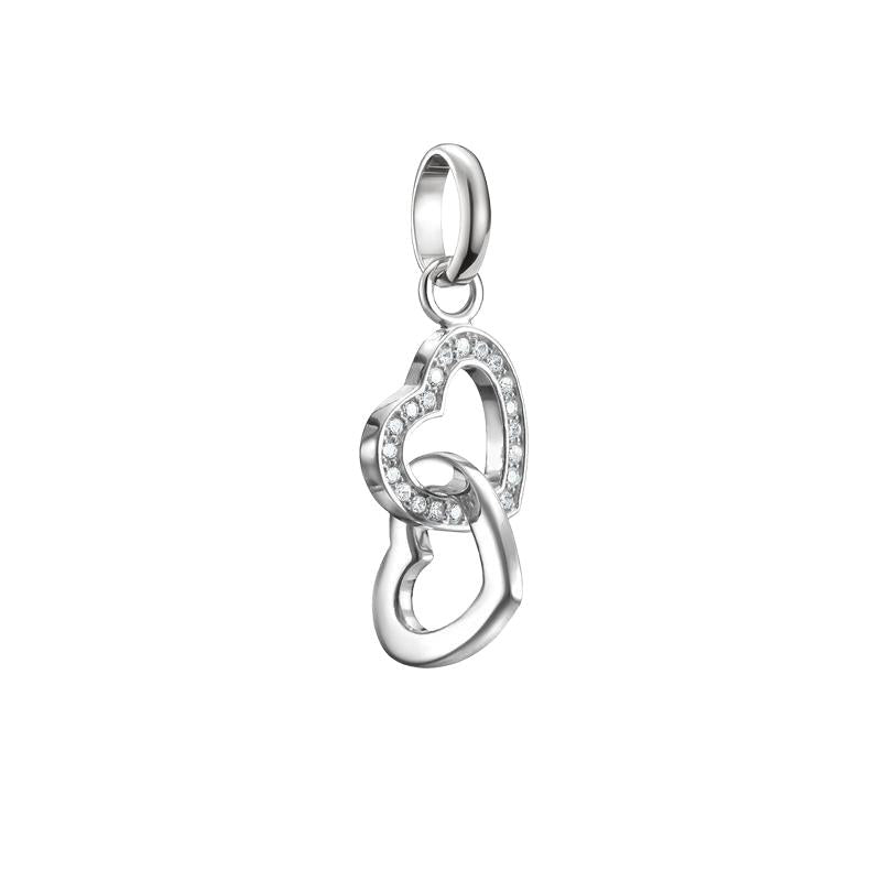 Thomas Sabo Sterling Silver Intertwined Hearts Connect Charm