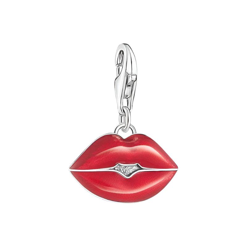 Thomas Sabo Sterling Silver Kiss Me Lip Charm