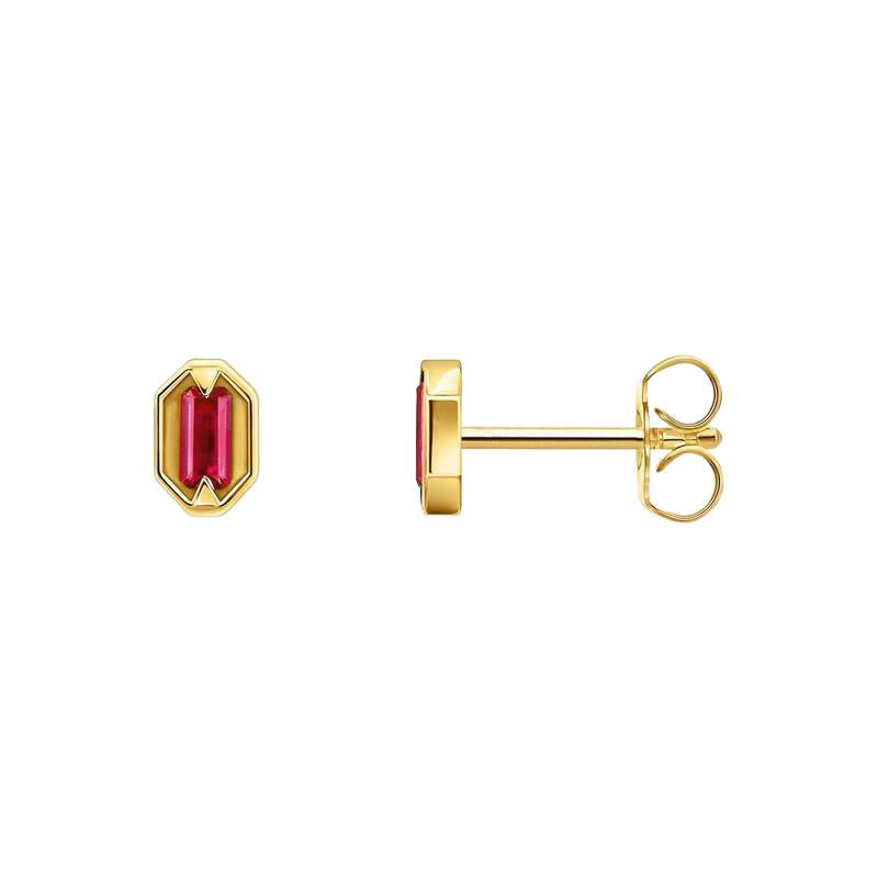 Thomas Sabo Stud Earrings with Red Stones