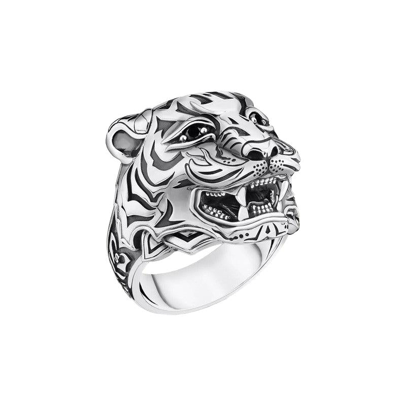 Thomas Sabo Tiger Head Oxidised Signet Ring