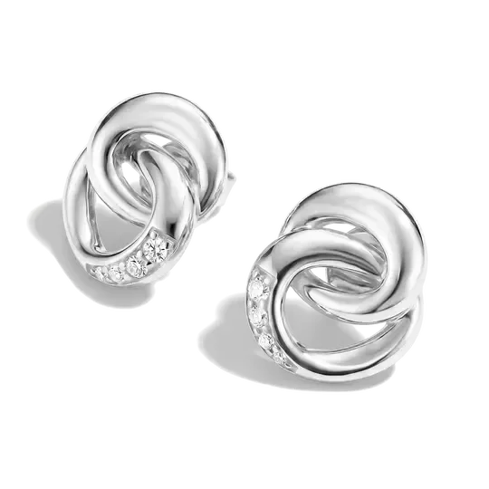 Thomas Sabo Together Sterling Silver Ear Studs with White Zirconia