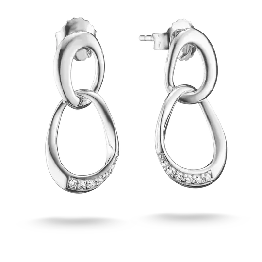 Thomas Sabo Together Sterling Silver Earrings with White Zirconia