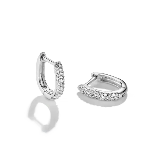 THOMAS SABO White Zirconia Hoop Earrings