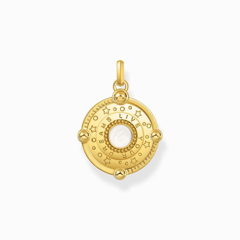 Thomas Sabo Yellow-Gold plated Pendant with Crescent Moon