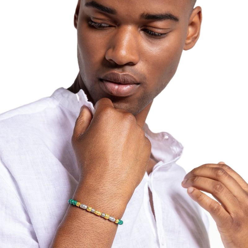 Thomas Sabo bracelet Two-tone lucky charm, green