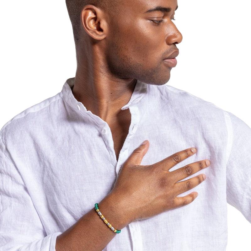 Thomas Sabo bracelet Two-tone lucky charm, green