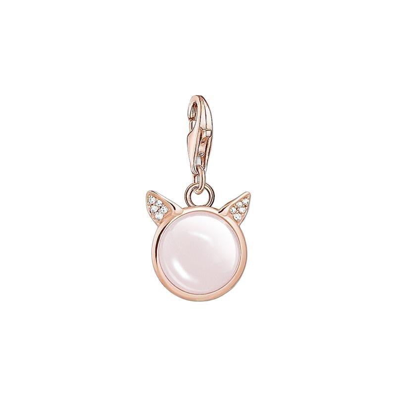 Thomas Sabo charm pendant cats ears rose gold