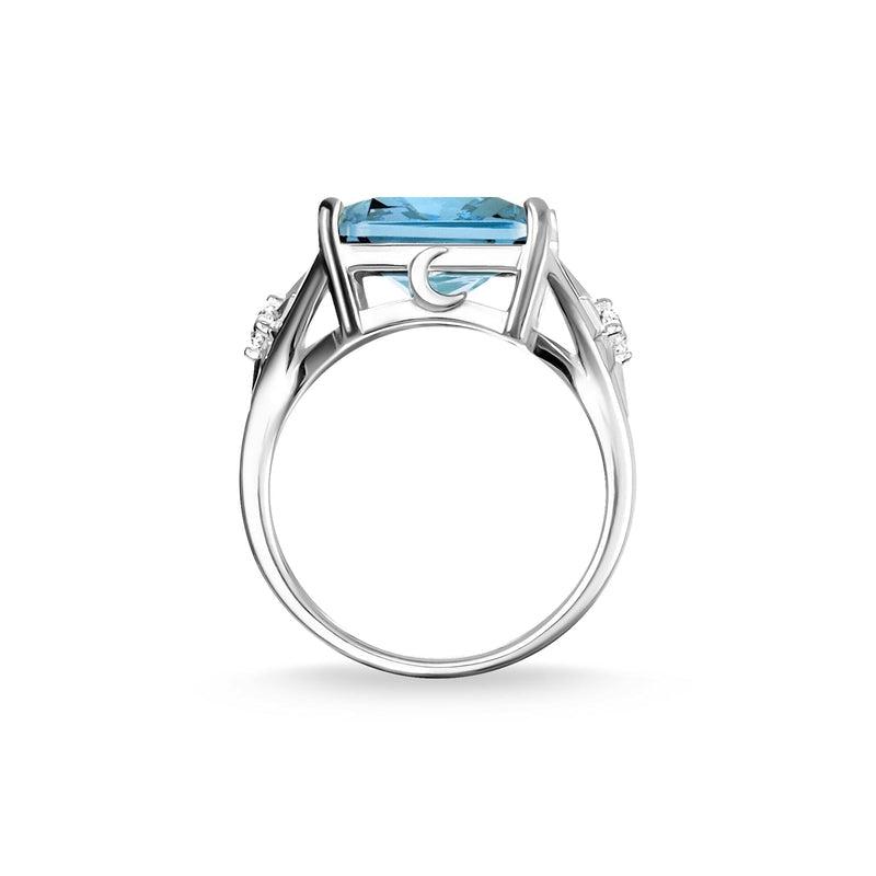 Thomas Sabo ring Blue stone, large, with star