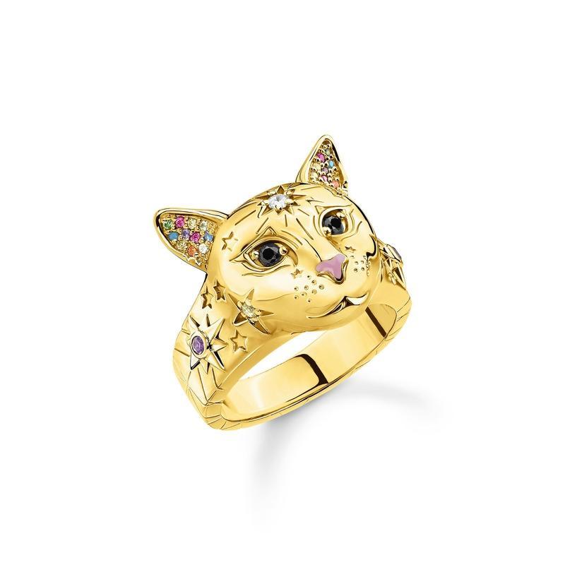 Thomas Sabo ring cat gold