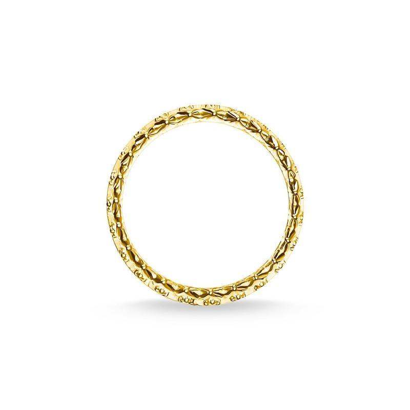 Thomas Sabo ring leaves crown gold