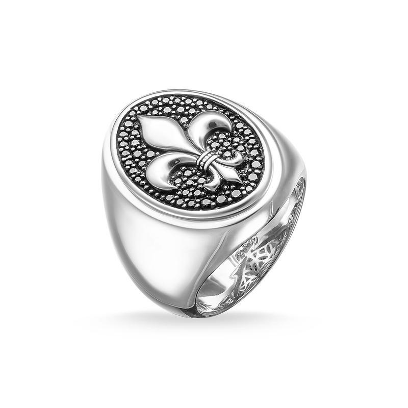 Thomas Sabo signet ring bourbon lily