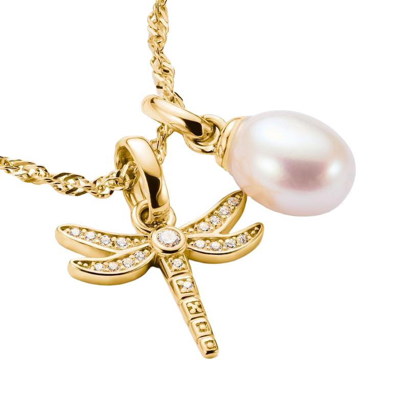 Thomsa Sabo Exquisite Gold-Plated Dragonfly Charm