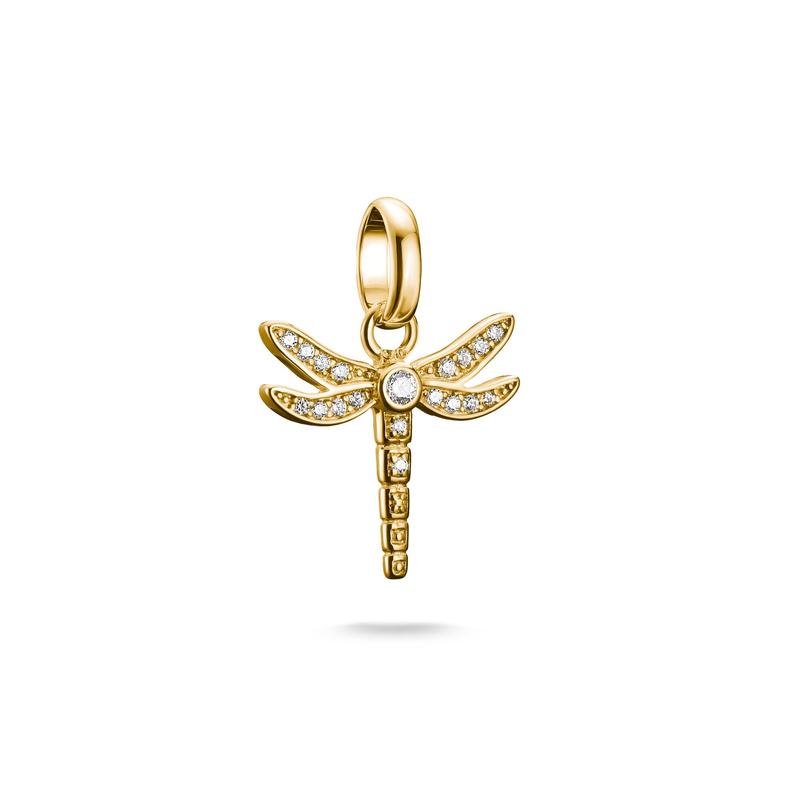 Thomsa Sabo Exquisite Gold-Plated Dragonfly Charm