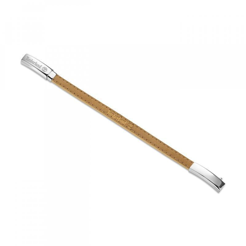 Timberland Amity Brown Leather Bracelet