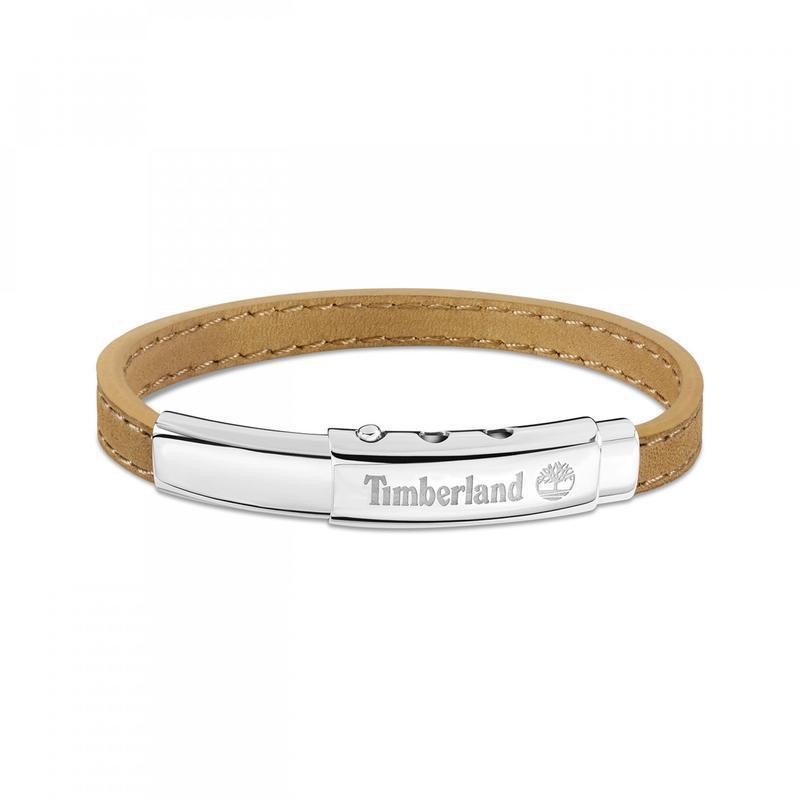 Timberland Amity Brown Leather Bracelet