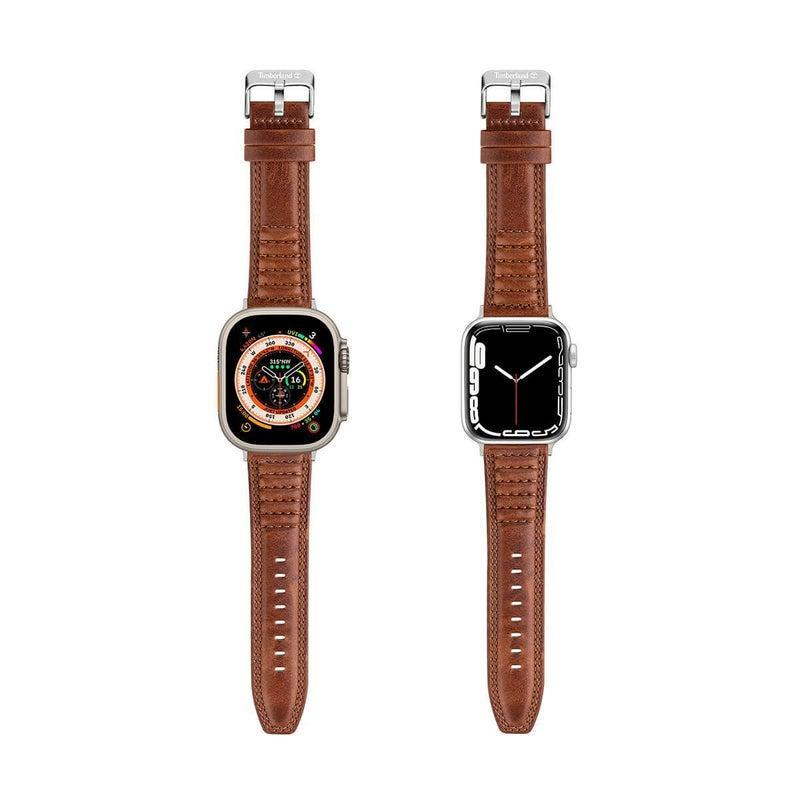 Timberland Amoskeag Brown Leather 22mm Apple Watch Band