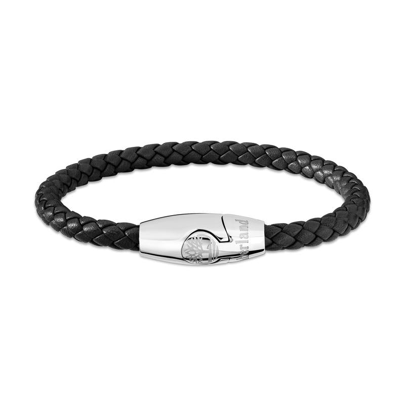 Timberland Bacari Stainless Steel Leather Bracelet