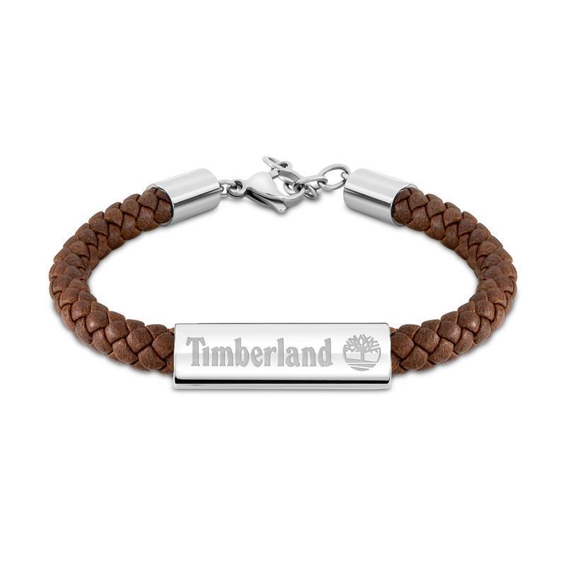 Timberland Baxter Lake Brown Leather Bracelet