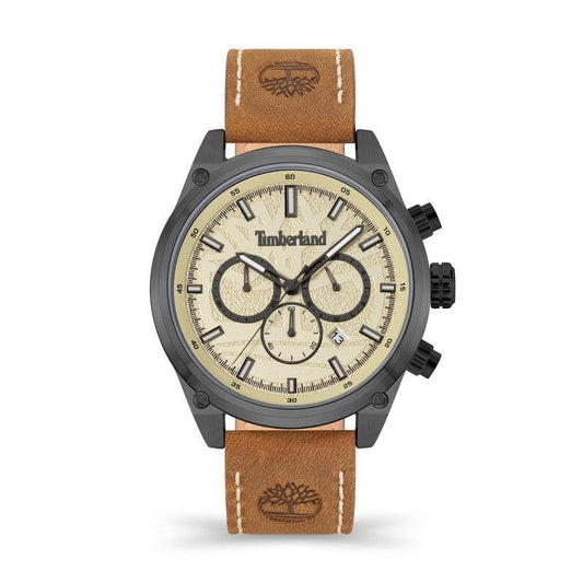 Timberland Cherryfield Multifunction Tan Leather Strap