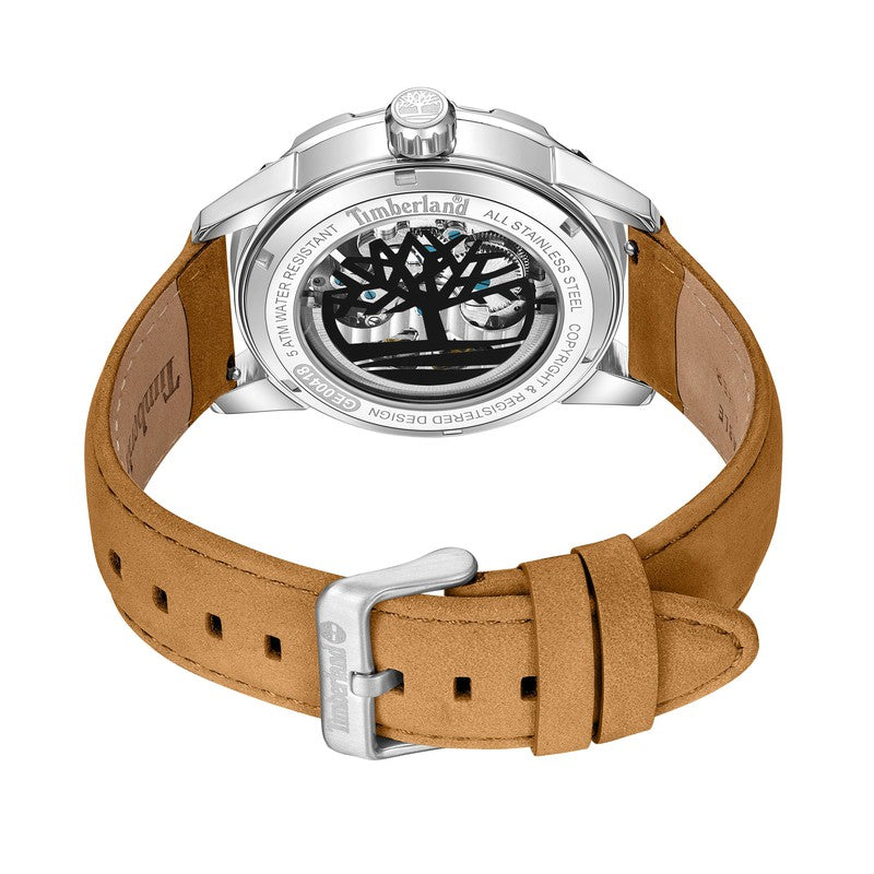 Timberland Montville Automatic Tan Leather Strap