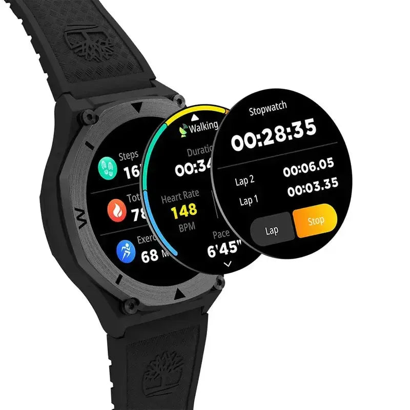 Timberland Trailforce S2 Smartwatch with Blue Rubber Band