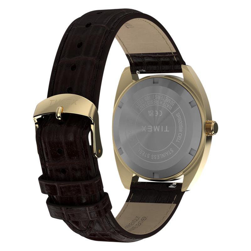 Timex 1976 Rotary Phone Dial Reissue Leather Strap Watch