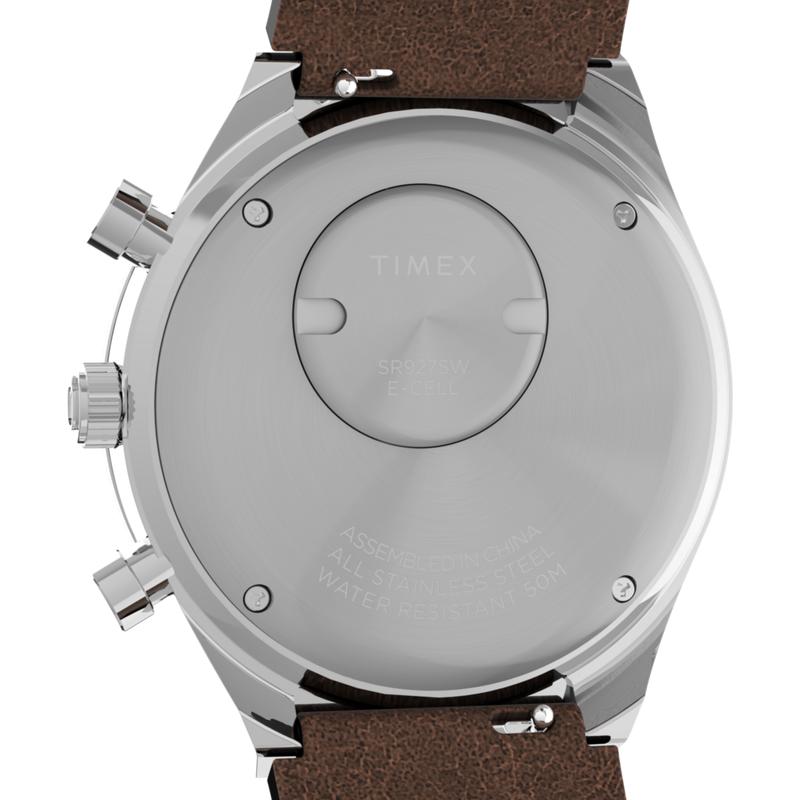Timex Chronograph Leather Strap Watch