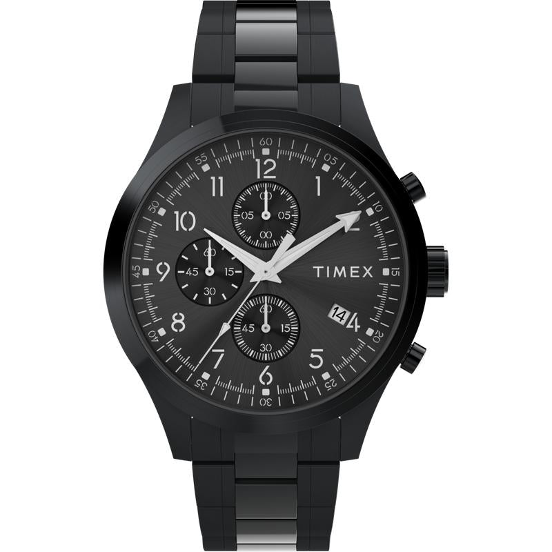 Timex Chronograph Tachymeter 40mm Stainless Steel Bracelet Watch