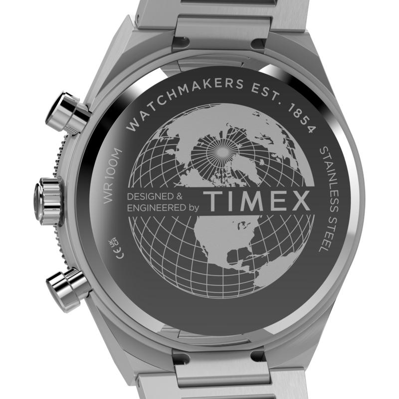 Timex Continental Chronograph Stainless Steel Bracelet Watch