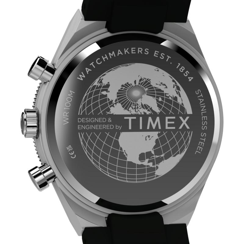 Timex Continental Chronograph Synthetic Rubber Strap Watch