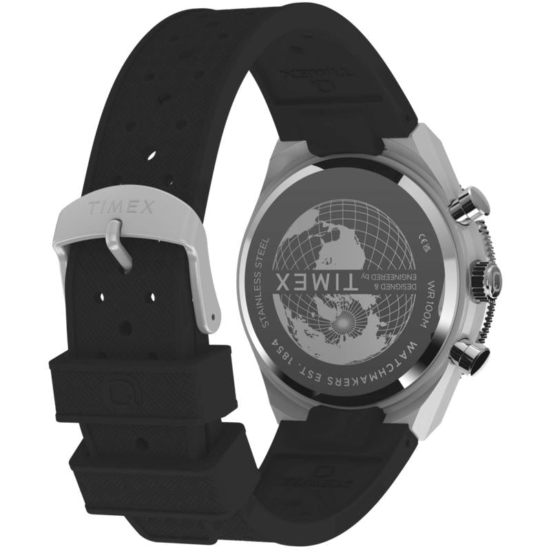 Timex Continental Chronograph Synthetic Rubber Strap Watch